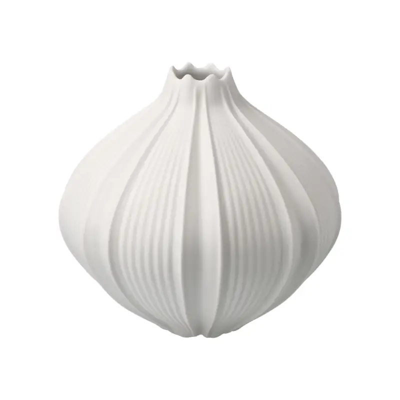 Exclusieve Aanbieding Porseleinen vaas 'Silk Pod' van Goebel 12,5x12x12,5cm