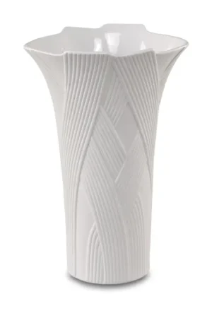 Finale Uitverkoop Porseleinen vaas 'Fluted Harmony' van Goebel 13,5x19,5x13,5cm