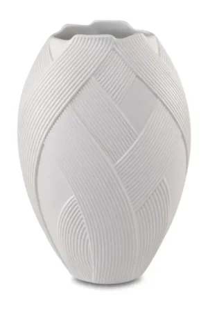 Superprijs Porseleinen vaas 'Interlace Essence' van Goebel 15x22,5x15cm