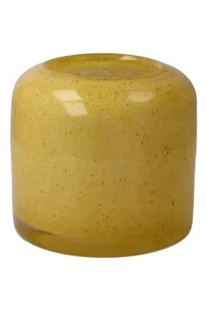 Beste Prijs Glazen vaas 'Golden Ember' van Goebel 12x11,5x12cm