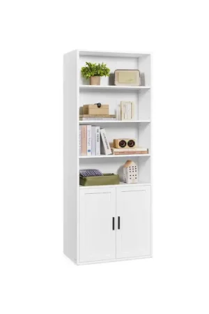 Beperkt Aanbod Nancy's Metaponto Boekenkast - Opbergkast - Staande kast - Wit - ± 60 x 25 x 175 cm