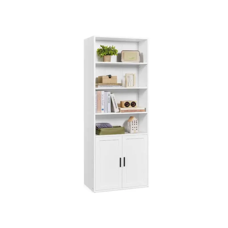Beperkt Aanbod Nancy's Metaponto Boekenkast - Opbergkast - Staande kast - Wit - ± 60 x 25 x 175 cm