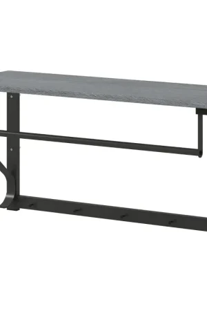 Nancy's Mistretta Wandkapstok - Muurkapstok - Wandgarderobe - Grijs - ± 70 x 25 x 35 cm Favoriet