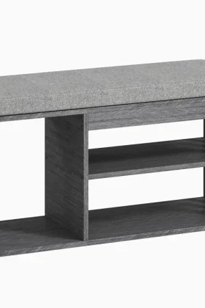 Koopje Nancy's Onore Schoenenbank - Schoenenrek - Opbergbank - Grijs - ± 85 x 30 x 45 cm