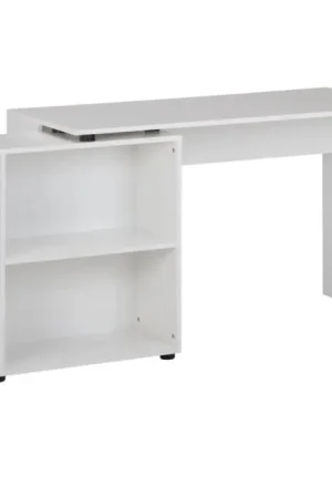 Nancy's Premia Bureau met opbergruimte - Computertafel - Hoekbureau - Wit - ± 120 x 105 x 75 cm Koop Online