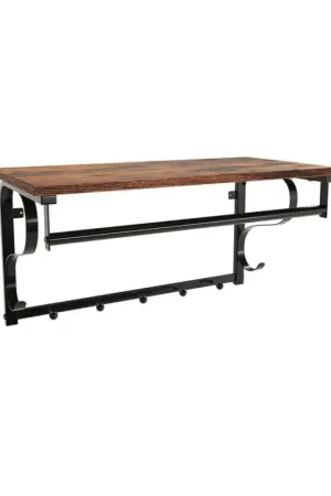 Nancy's Nogueira Wandkapstok - Kapstok - Muurkapstok Met 5 Haken - Vintage - ± 60 x 30 x 30 cm Veilige Betaling