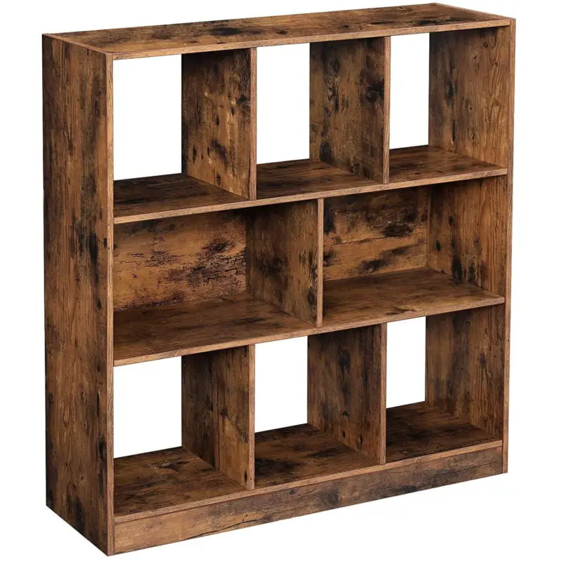 Nancy's Brookline Vintage Boekenkast - Opbergkast - Wandkast - Vakkenkast - ± 100 x 30 x 100 cm Favoriet