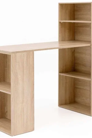 Nancy's Hyda Bureau - Computertafel - Met Opbergruimte - Bruin - ± 120 x 50 x 120 cm Nu Kopen