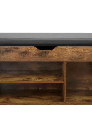Korting Nancy's Schoenenbank - Bank - Schoenenrek - Opbergruimte onder de zitting - hal, woonkamer, slaapkamer - Schoenenkast - 150 kg draagvermogen - 80 x 30 x 44 cm