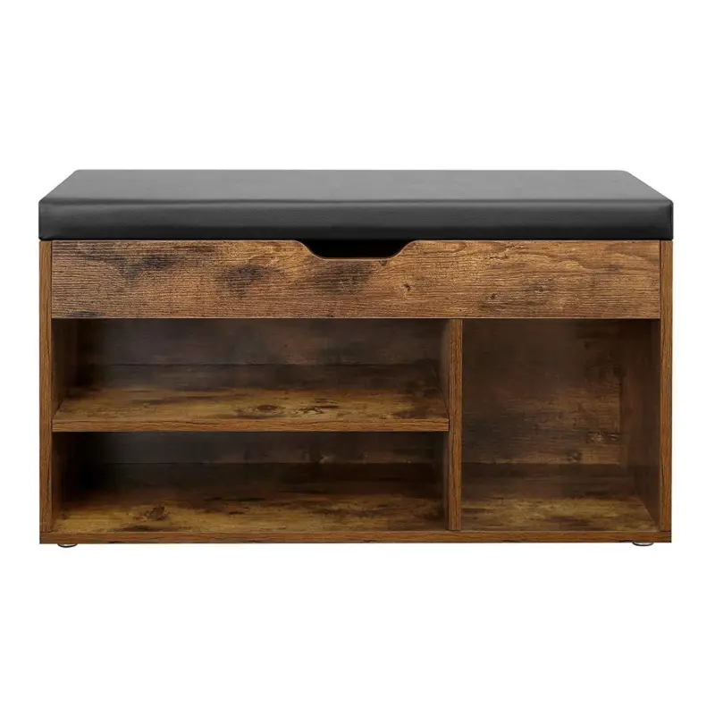 Korting Nancy's Schoenenbank - Bank - Schoenenrek - Opbergruimte onder de zitting - hal, woonkamer, slaapkamer - Schoenenkast - 150 kg draagvermogen - 80 x 30 x 44 cm
