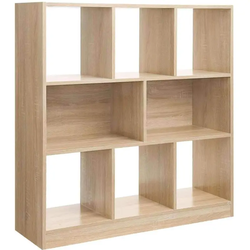 Gecertificeerd Nancy's Ykoda Boekenkast - Vakkenkast - Wandkast - Opbergkast - Eiken - ± 100 x 30 x 100 cm