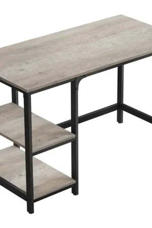 Nancy's Runada Bureau - Computertafel - Kantoortafel - Grijs / Zwart - 50 x 100 x 75 cm Seizoensaanbieding