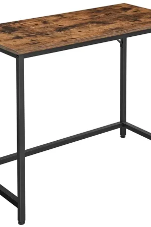 Nancy's Whatcom Bureau - Industriële Werktafel - Computertafel - Bruin / Zwart - 100 x 50 x 75 cm Gratis Retour