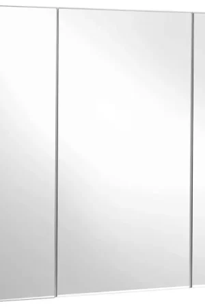 Dagaanbieding Nancy's Gadsby Spiegelkast - Badkamerkast - Opbergkast - Wandkast - Wit - 60 x 15 x 55 cm