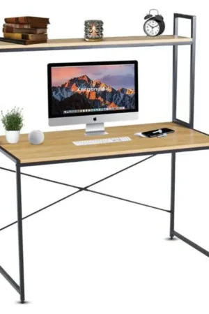 Xergonomic® Industrieel bureau met plank Goedkoop