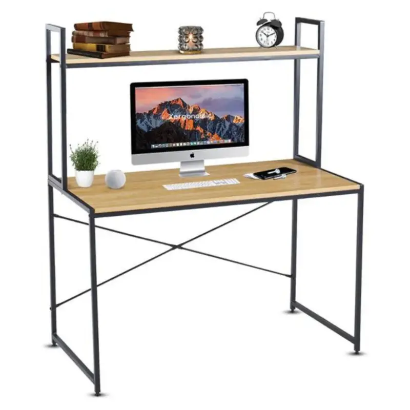 Xergonomic® Industrieel bureau met plank Goedkoop