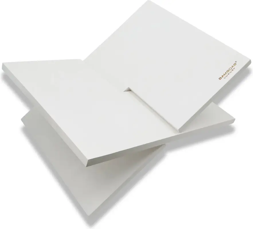 BAMBOAB Boeken standaard van boamboe tijdschriftenrek Wit Alleen Vandaag