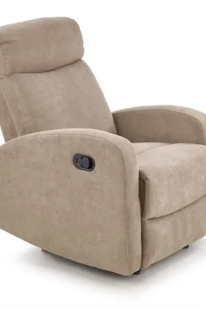 Relaxfauteuil Oslo1 Beige Stof incl. handmatig Verstelbare ligfunctie Bestel Nu