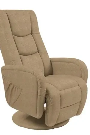 Must-Have Relaxfauteuil Pulsar2 Beige Stof Verstelbaar met Massage functie