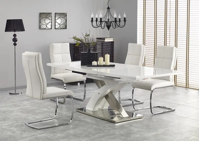 Eettafel Sandor 2 Wit 160-220cm uitschuifbaar Gereduceerde Prijs