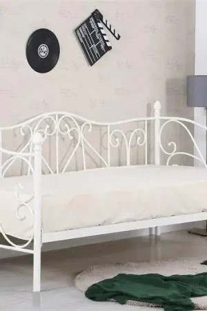 Seizoensaanbieding Bed Sumatra Wit 90x200cm staal