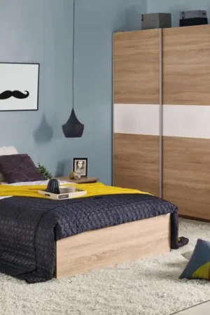 Meest Verkocht Bed Lima LOZ-120 Bruin Eiken 120x200cm Twijfelaar