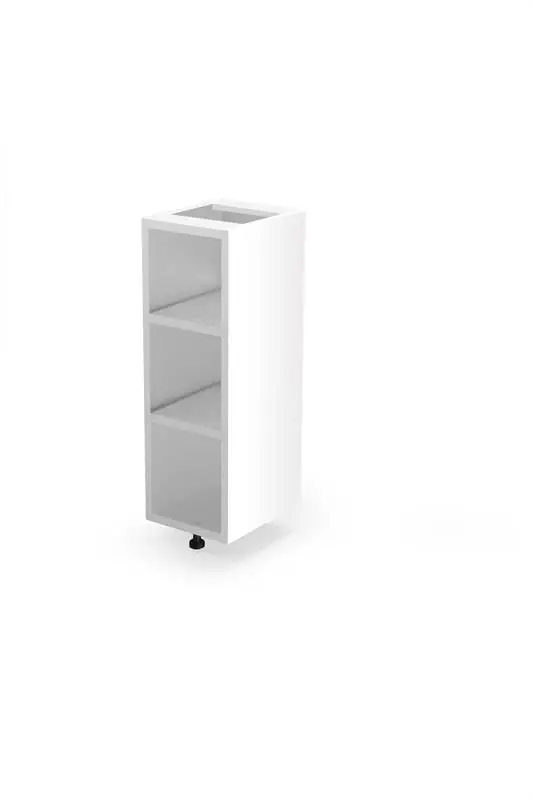 Onderkast keuken 25cm breed Wit open wandregaal met 3 vakken Actieprijs