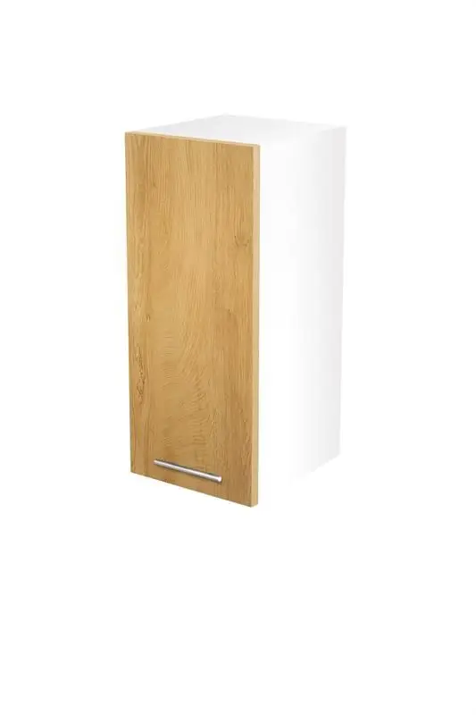 Bovenkast keuken 30x72cm Bruin Honing Eiken softclose met handgreep Snelle Levering