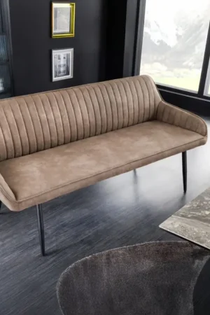 Bank 3-zits Turin Taupe 160cm - 43693 Weekendaanbieding