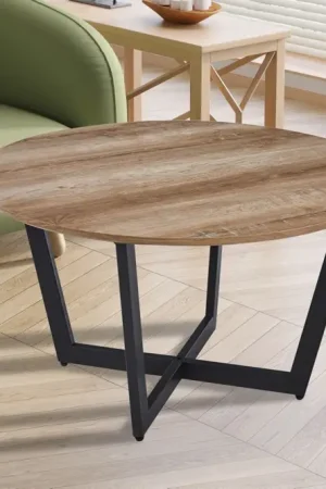Actieprijs Salontafel Carmen 80x80cm Oud Eiken - RD3050-1