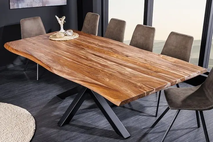 Eettafel Mammoet 200cm Massief Sheesham Hout - 43700 Lage Kosten