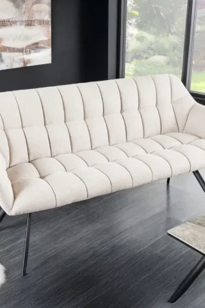 Bank Papillon 165cm Stof Champagne Beige - 43880 Gratis Retour