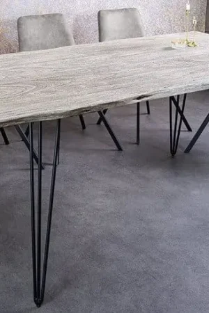 Shop Nu Eettafel Scorpion Grijs 140cm Massief Acacia Hout - 43665