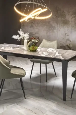 Uitschuifbare Eettafel Felix Marmer Blad Tijdelijk Beschikbaar