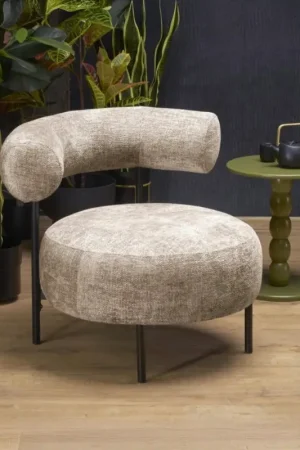 Actieprijs Moderne Fauteuil Hazard Beige Stof