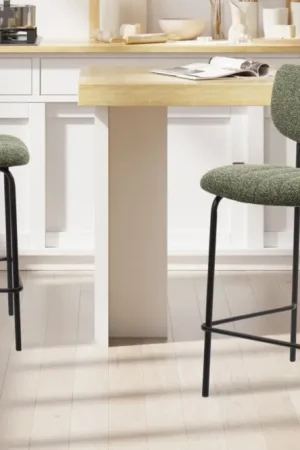 Barkruk Antura Groen Stof Metaal Frame - RD5635-5 Beste Prijs