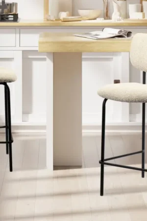 Barkruk Antura Beige Stof Metaal Frame - RD5635-2 Populair