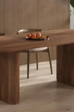 Beperkte Voorraad Eettafel Jean 200cm Lichtbruin Deens Ovaal Mangohout - RF52020-1