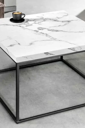 Beste Prijs Salontafel Architecture 45cm Wit Marmerlook - 44762