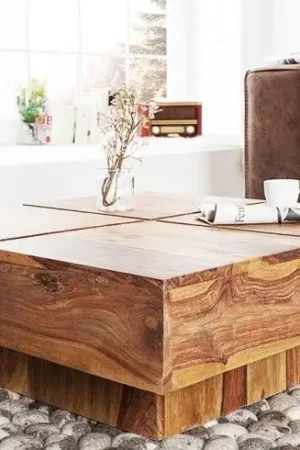 Salontafel Bolt 70cm Sheeshamhout - 43673 Beste Prijs