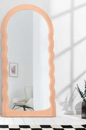 Wandspiegel Wave 160cm Abrikoos - 44677 Beperkt Aanbod